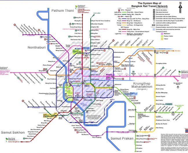 نقشه مترو بانکوک
