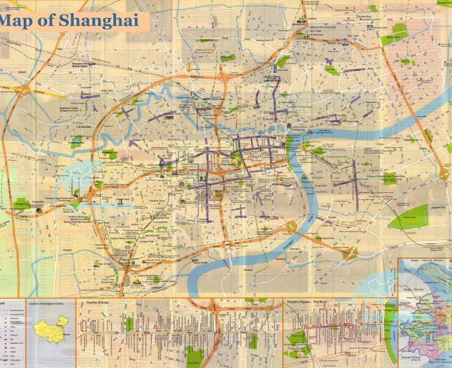 نقشه توریستی شانگهای
